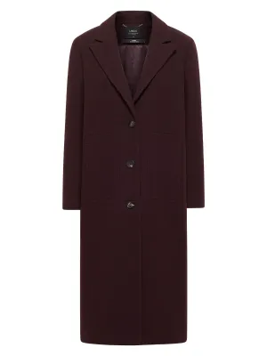 LANIUS 14052 Long coat 280 brown bordeaux women