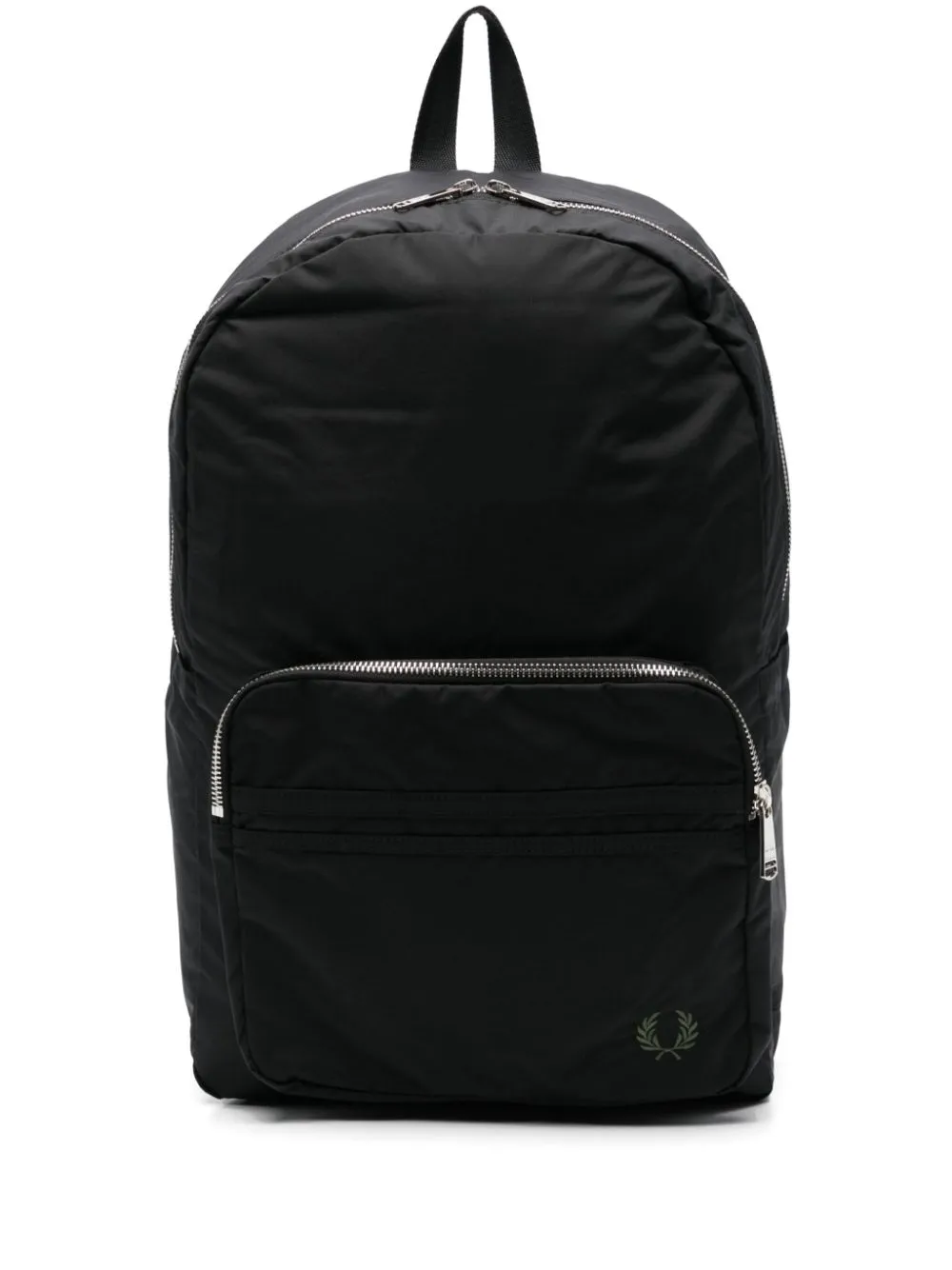 logo-embroidered backpack