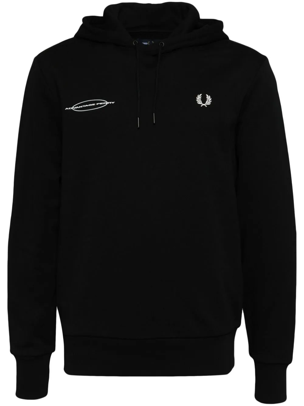 logo-embroidered cotton hoodie