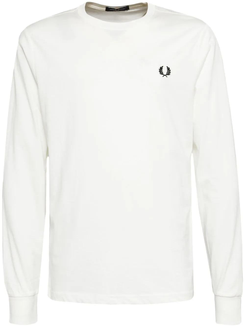 logo-embroidered long-sleeved T-shirt
