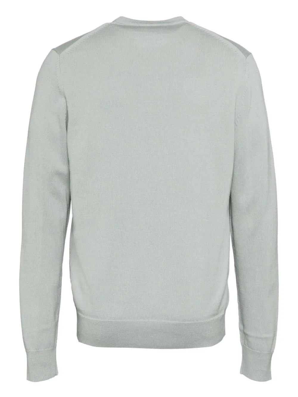 logo-embroidered wool-blend jumper