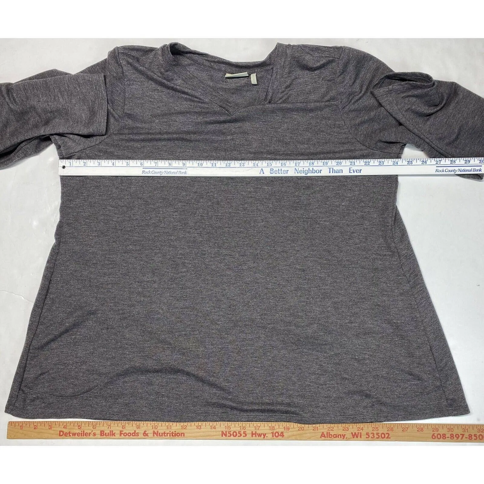 LOGO Lounge Open Back Sweatshirt XLarge Athleisure Dark Gray Long Sleeve XL