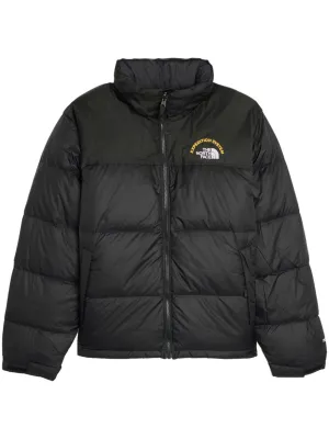 logo-print padded jacket
