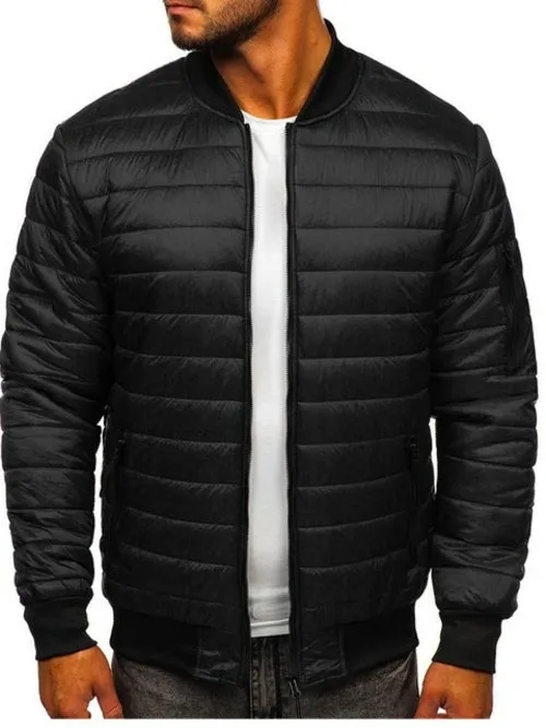 Men New 2021 Print Slim-fitting Leopard Print Crew-neck Casual Jacket