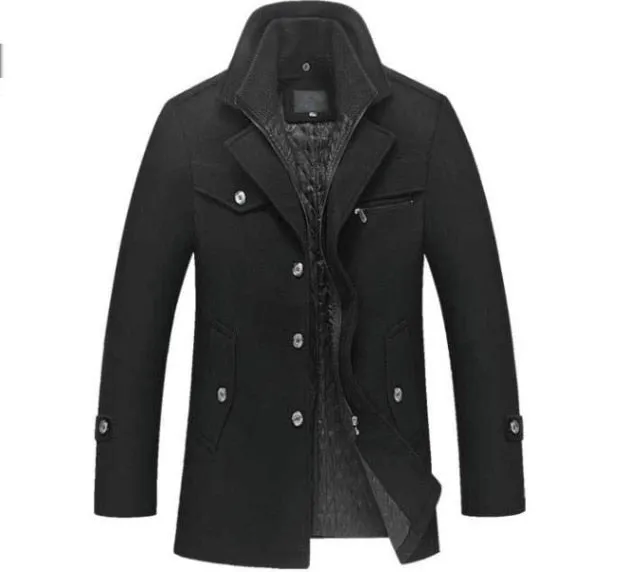Men Winter Slim Fit Outerwear Coat