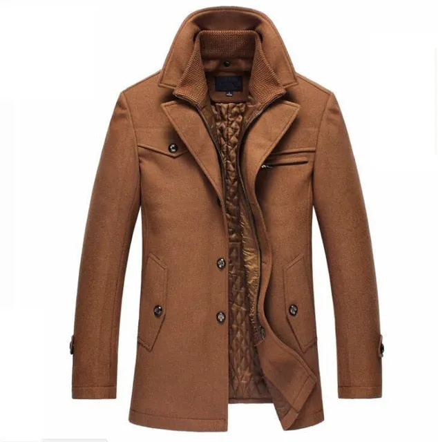 Men Winter Slim Fit Outerwear Coat