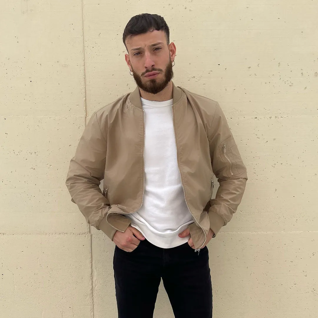 Men's Bomber Zip Pockets Outdoor Sport Jackets