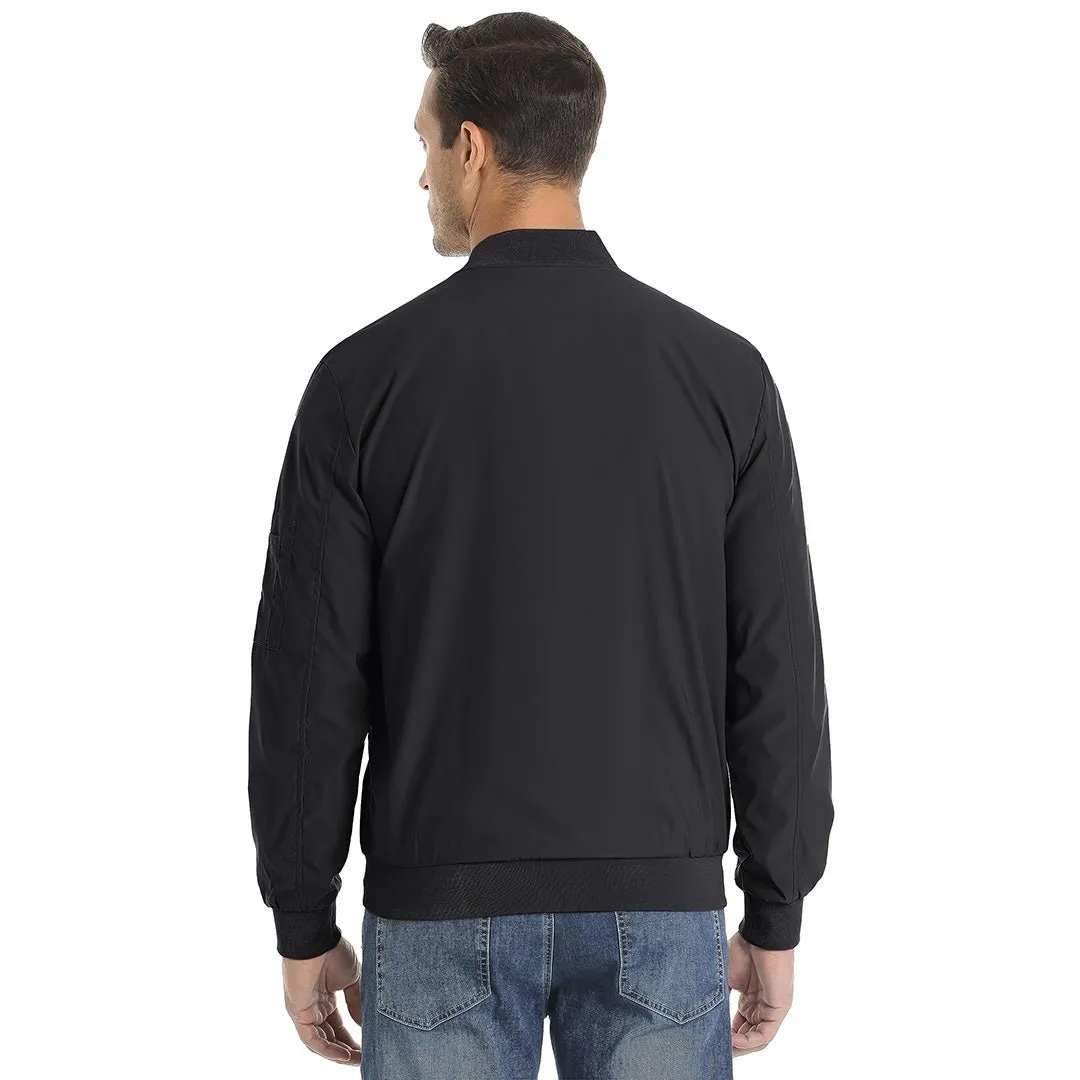 Men's Bomber Zip Pockets Outdoor Sport Jackets