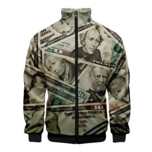 Men's Money Print  Jackets