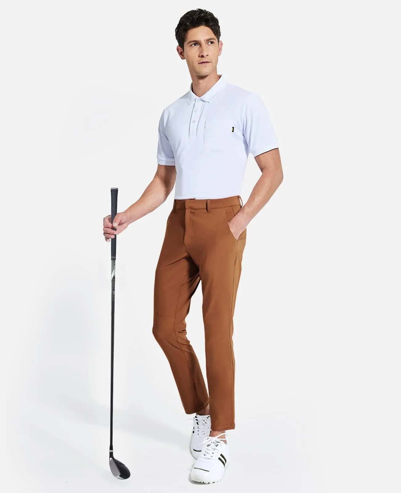 Men's Stretch Golf Pants Slim Fit Quick Dry Pants
