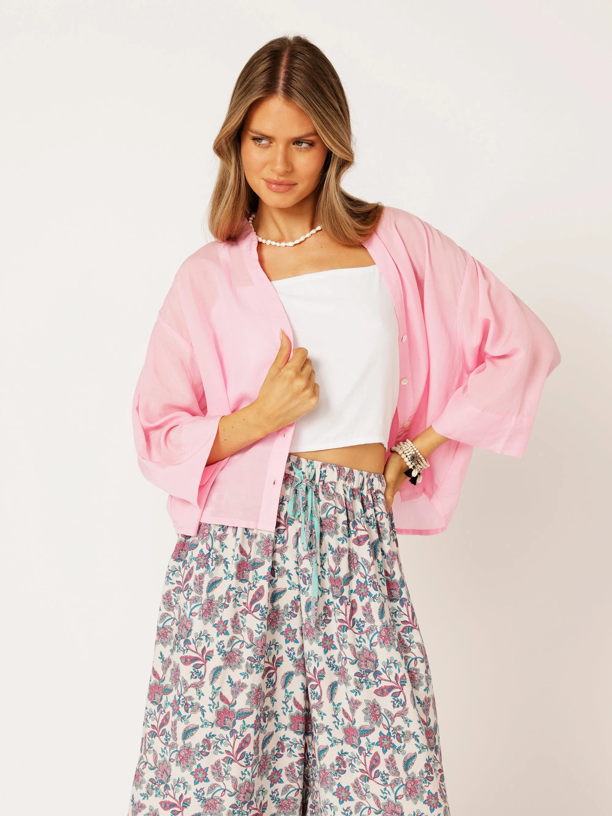 Mini Maple Shirt | Ice Pink