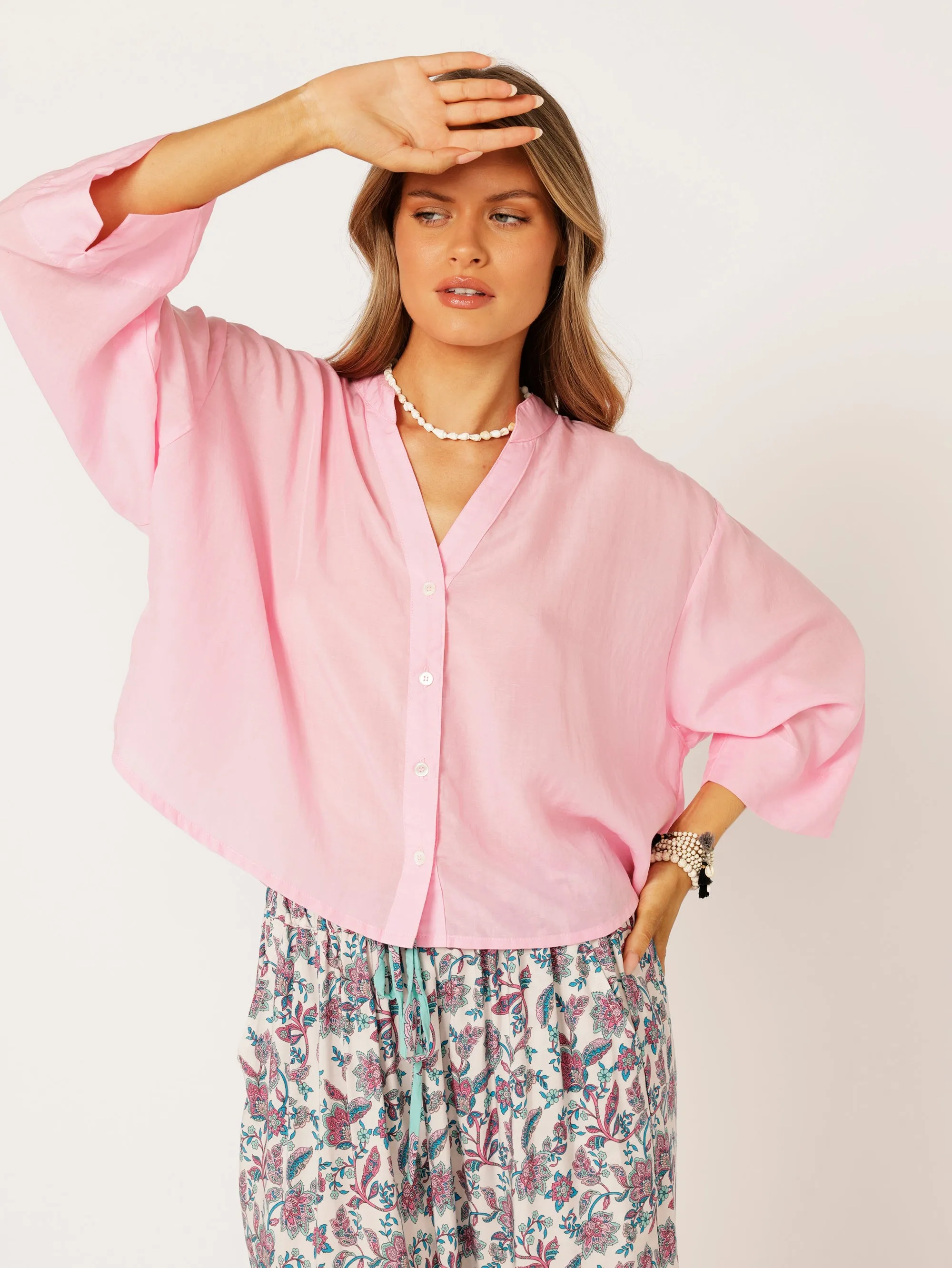 Mini Maple Shirt | Ice Pink