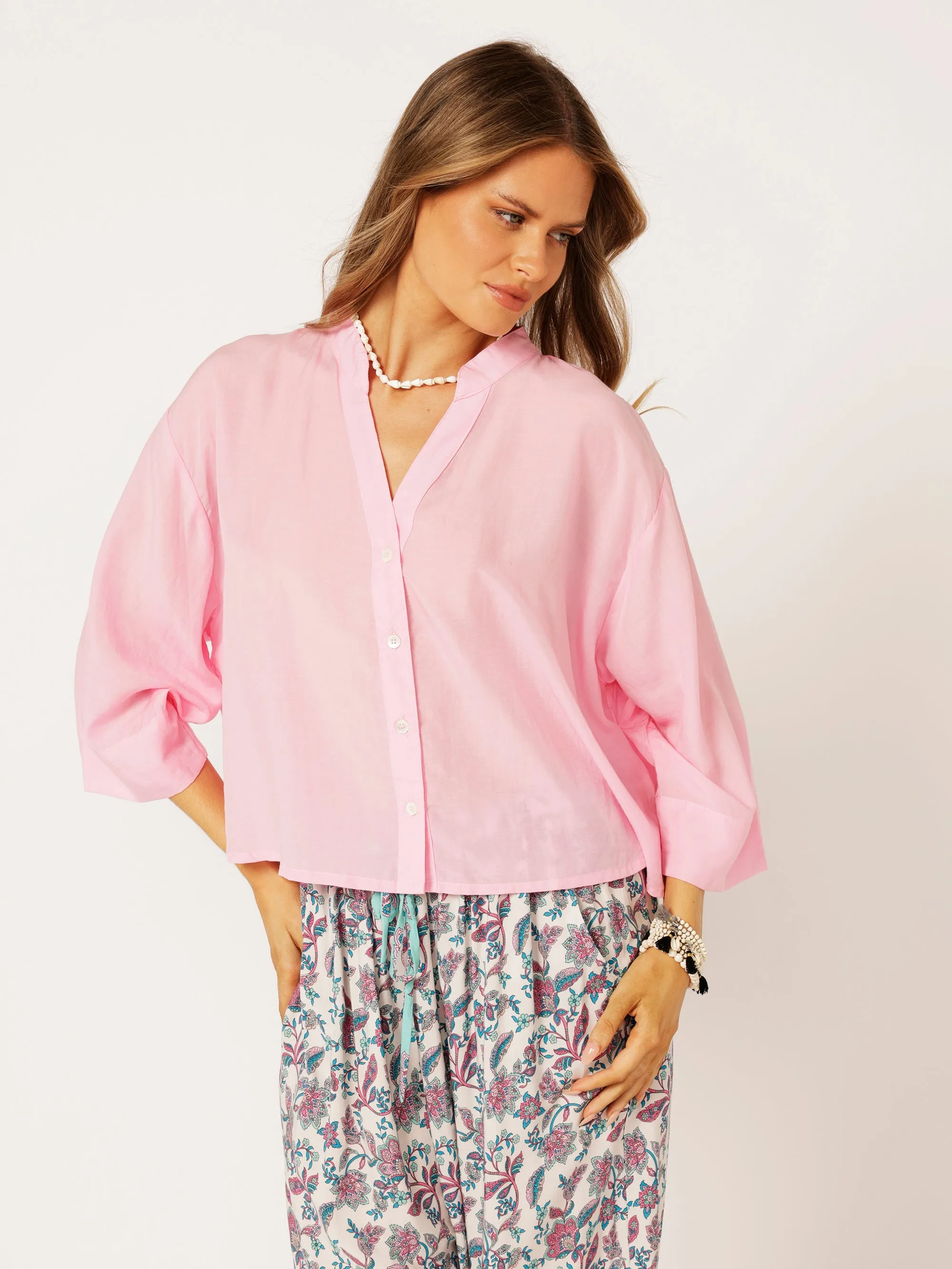 Mini Maple Shirt | Ice Pink