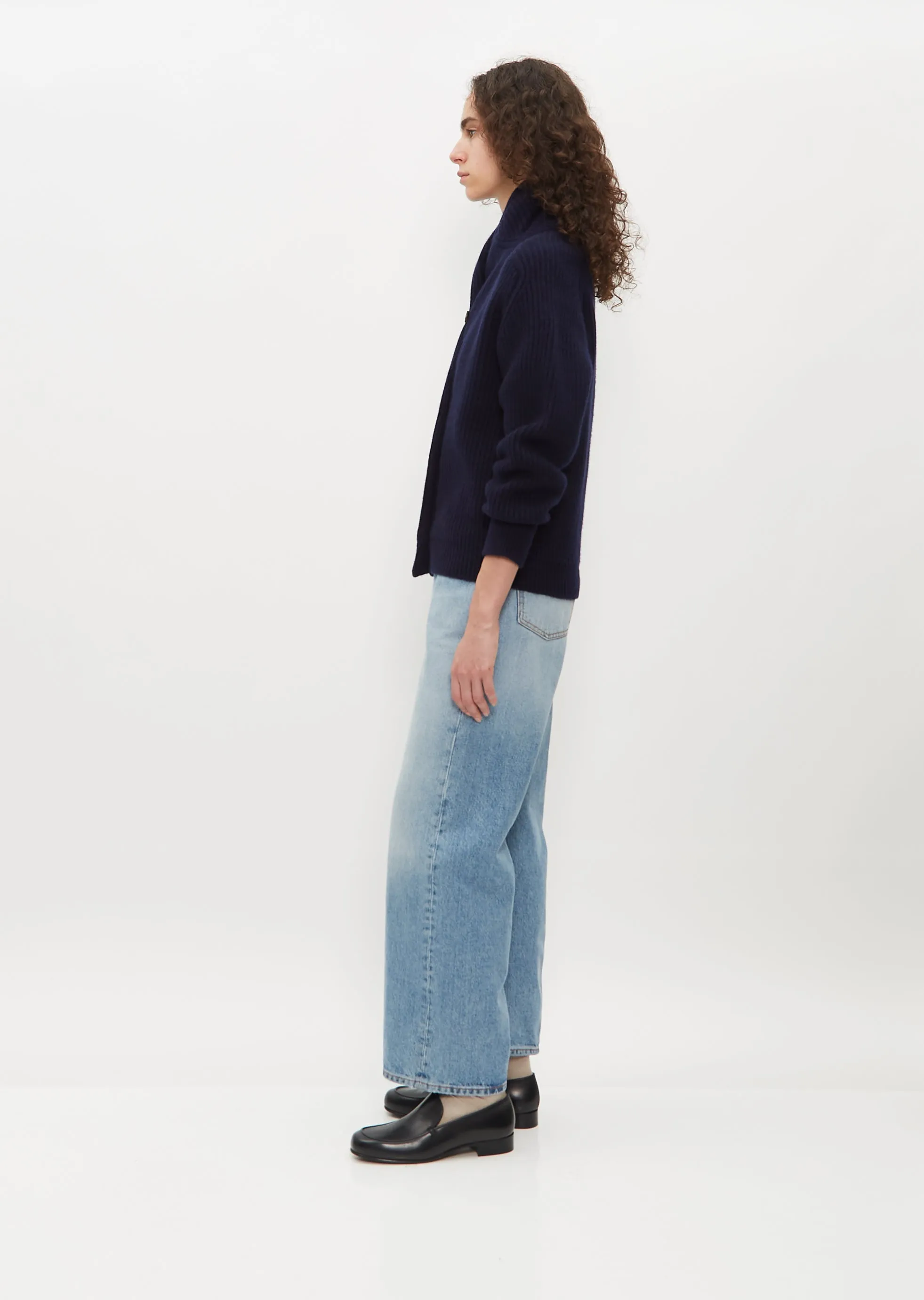 Mini Yacht Cardigan — Navy Blue