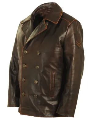 Nimitz Leather Pea coat Art. 130