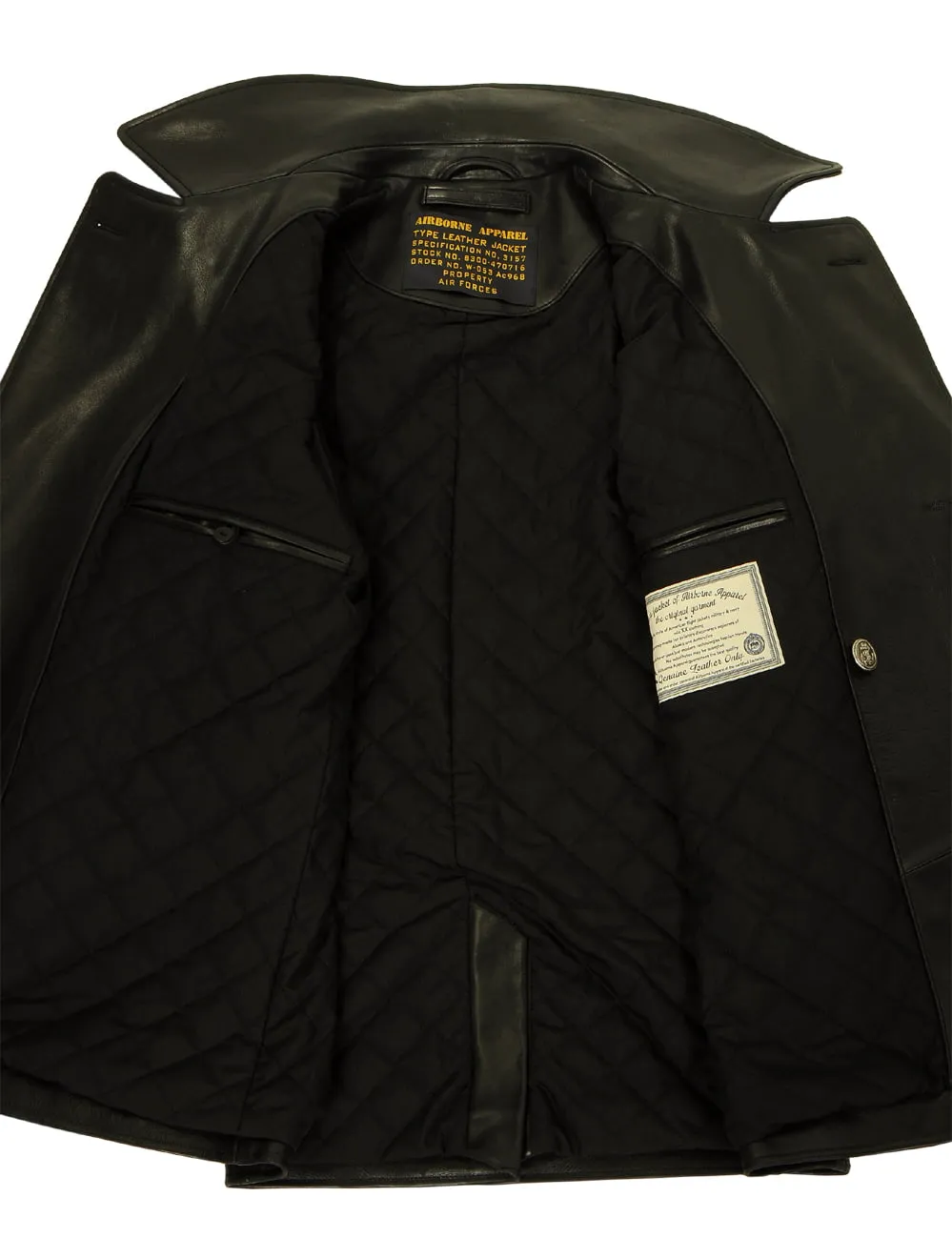 Nimitz Leather Pea coat Art. 131