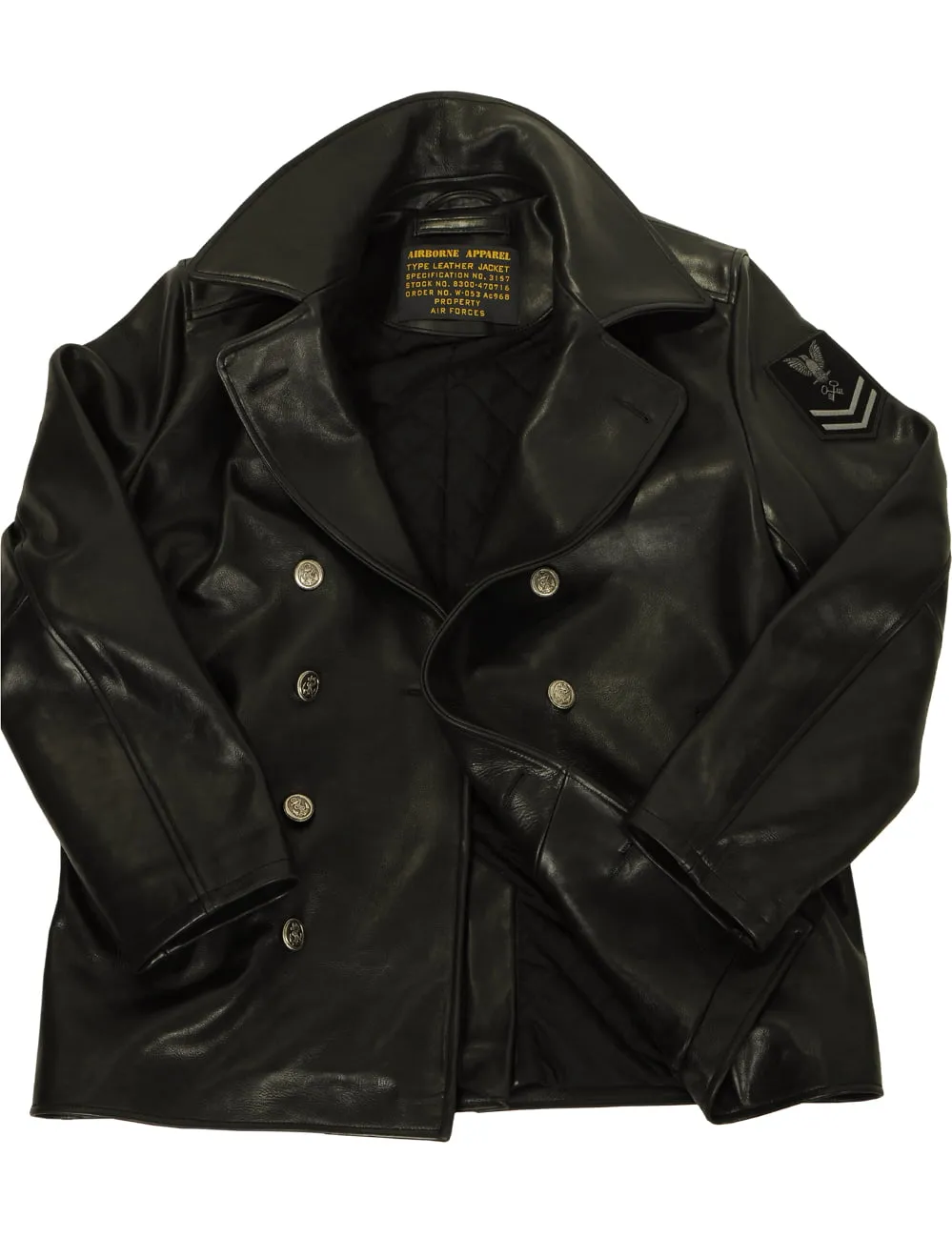 Nimitz Leather Pea coat Art. 131