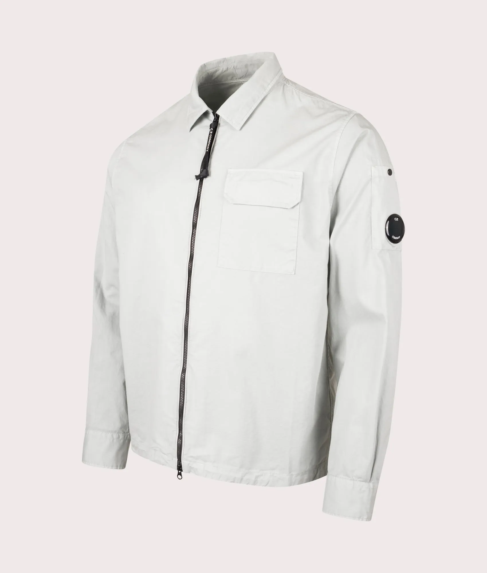Organic Gabardine Zip Through Overshirt