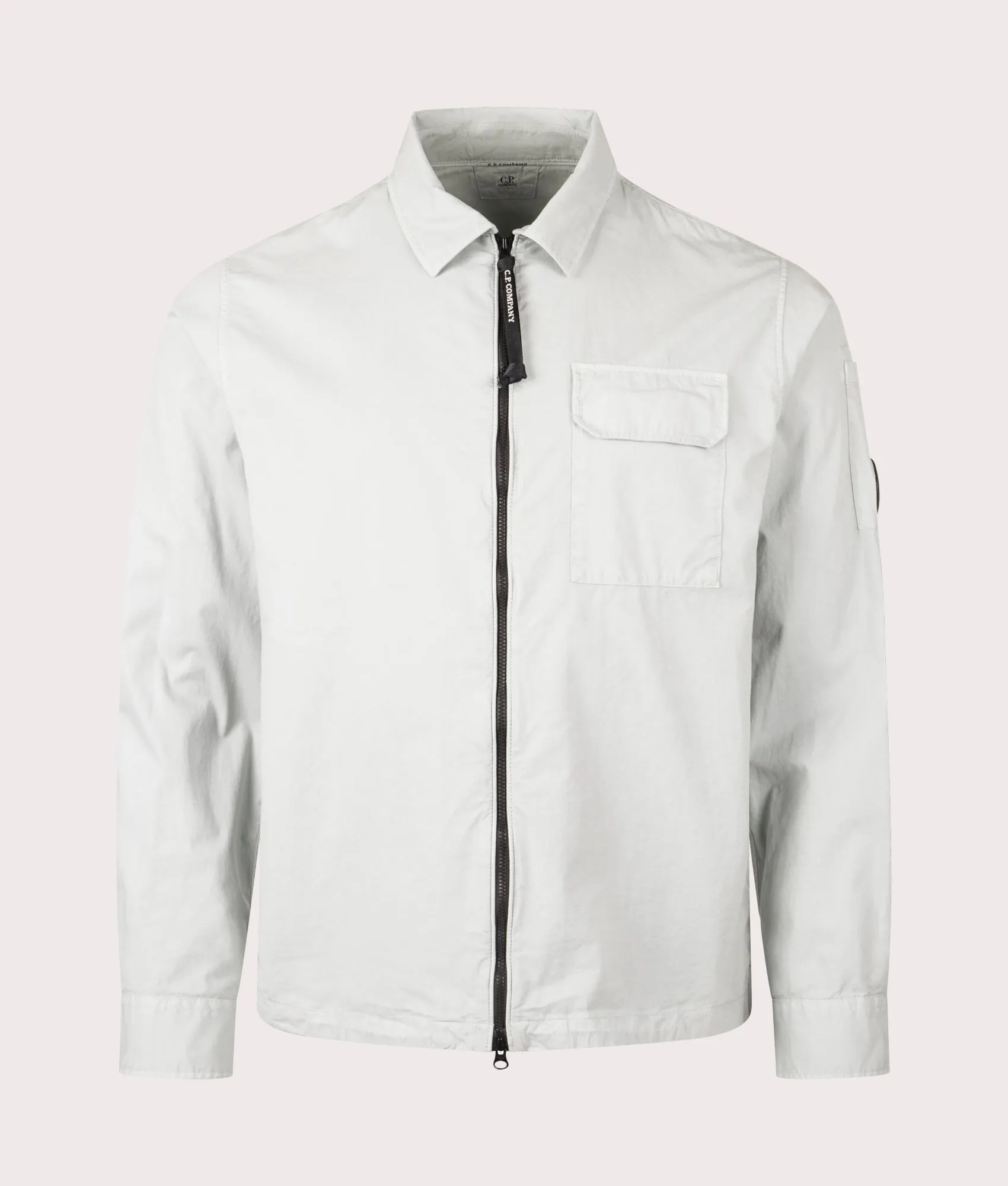 Organic Gabardine Zip Through Overshirt