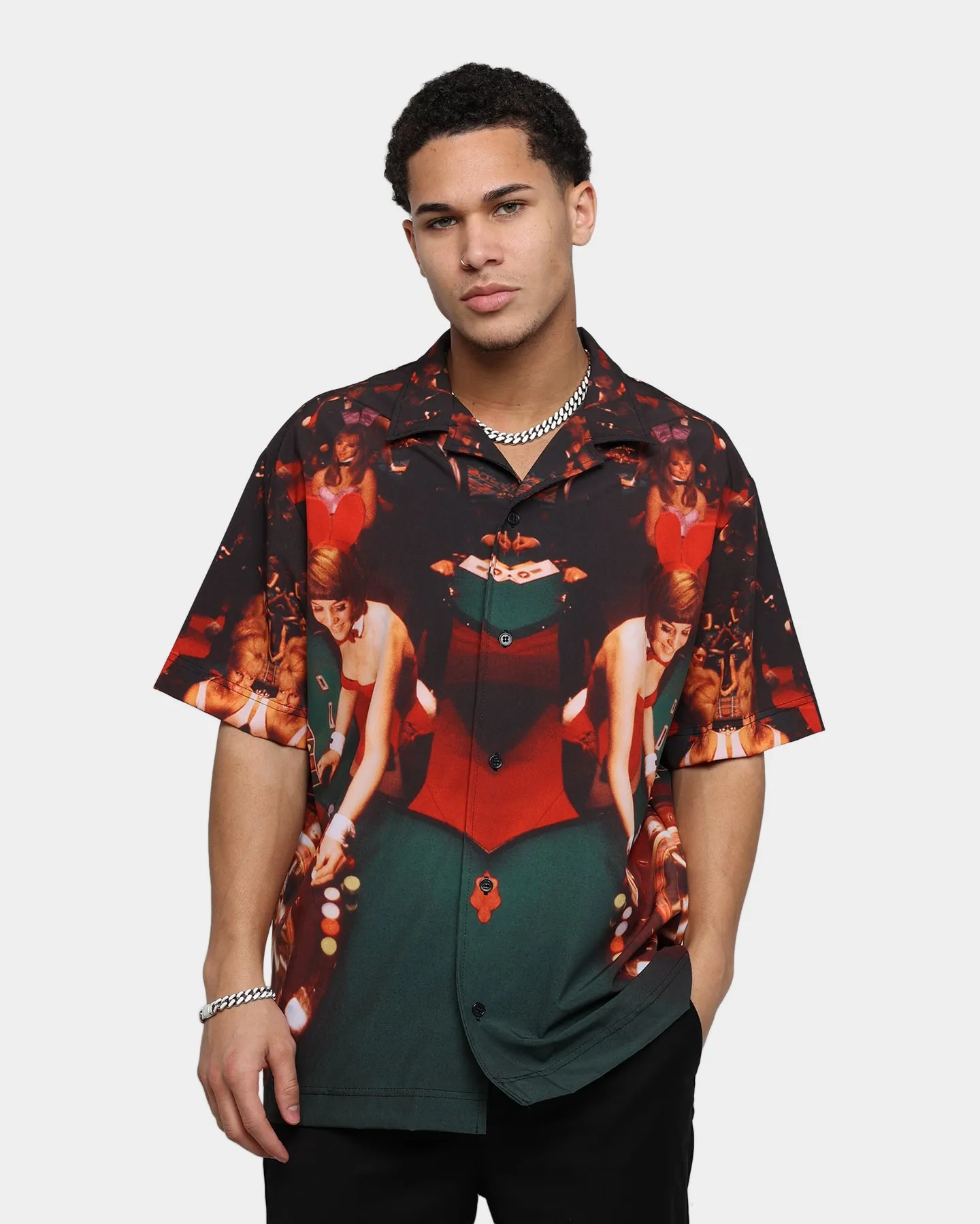 Playboy By CK Vegas Party Shirt Multi-Coloured/Black