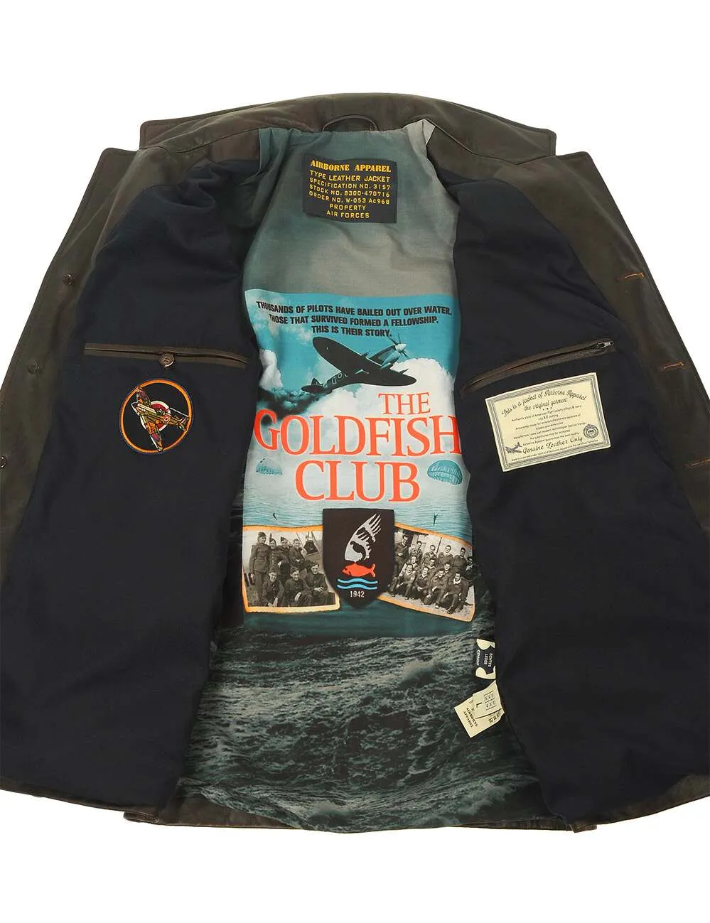 RAF Goldfish Leather Coat Art. 347