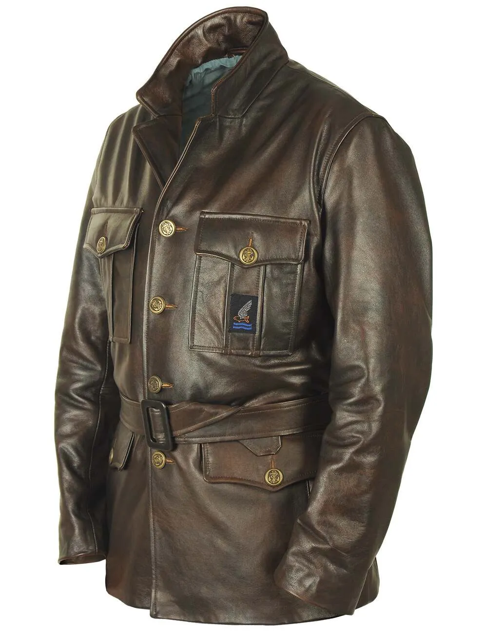 RAF Goldfish Leather Coat Art. 347