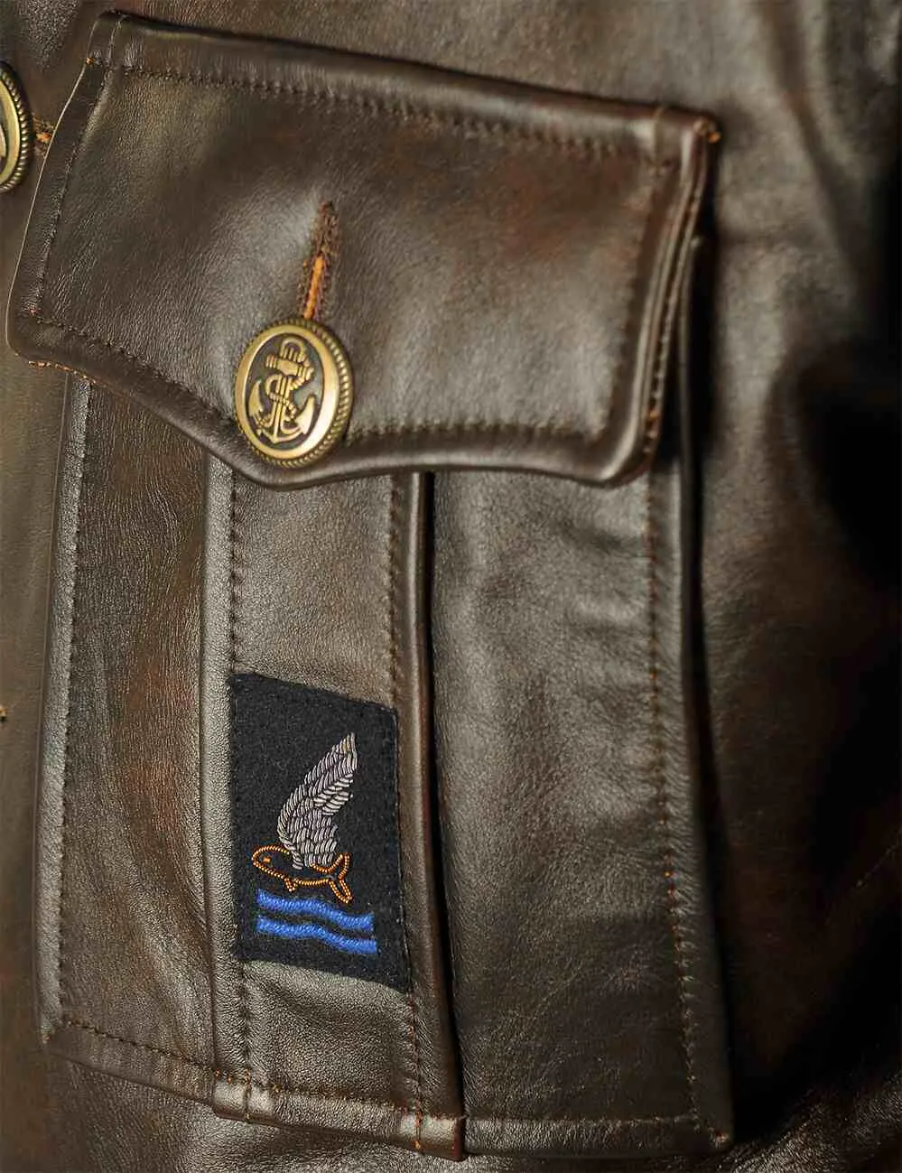 RAF Goldfish Leather Coat Art. 347