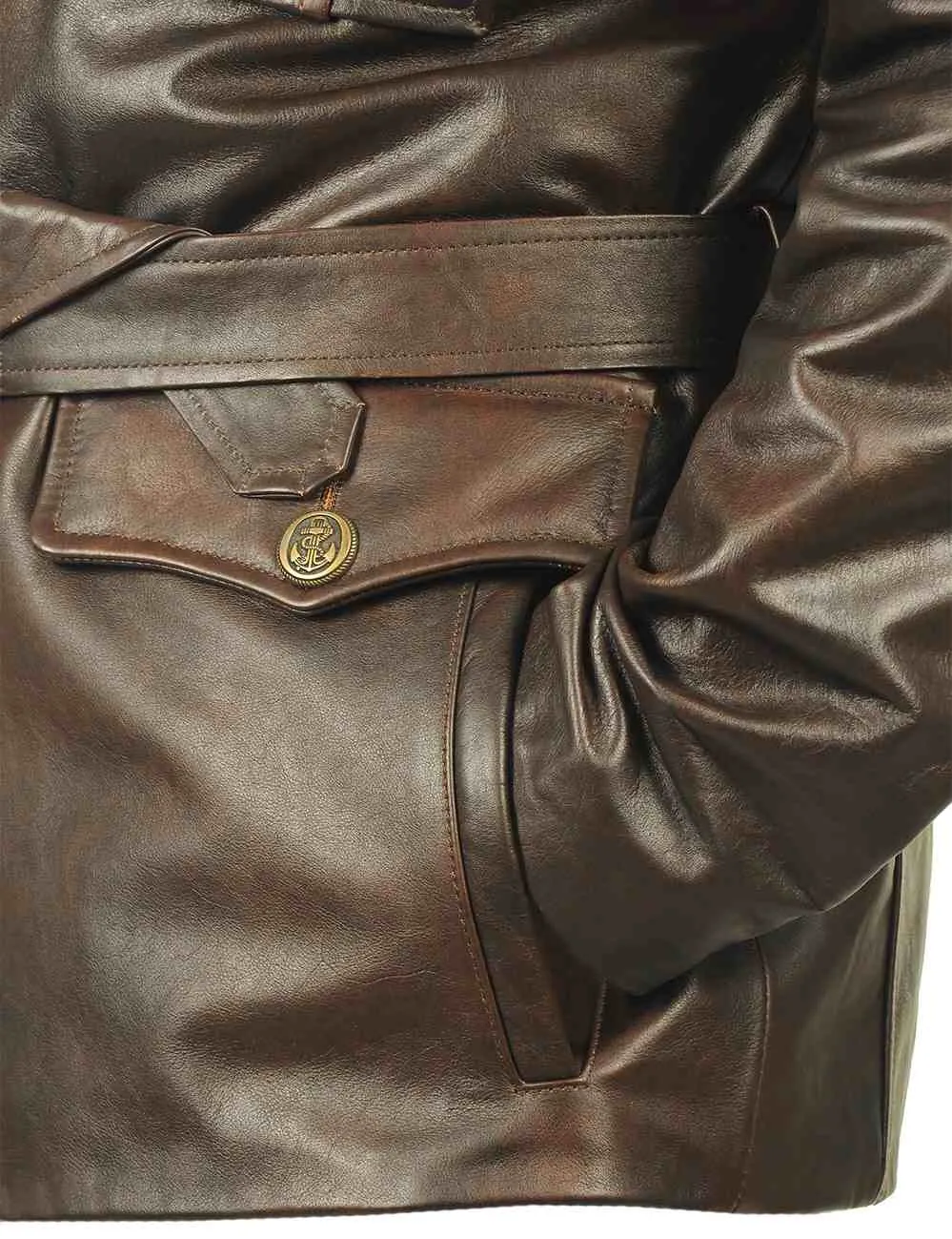RAF Goldfish Leather Coat Art. 347