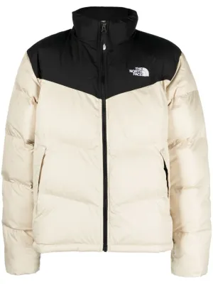 Saikuru logo-embroidered quilted jacket
