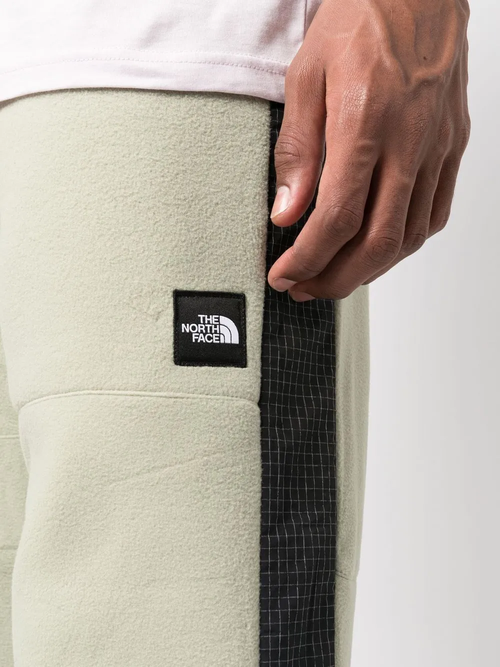 side-stripe fleece track pants