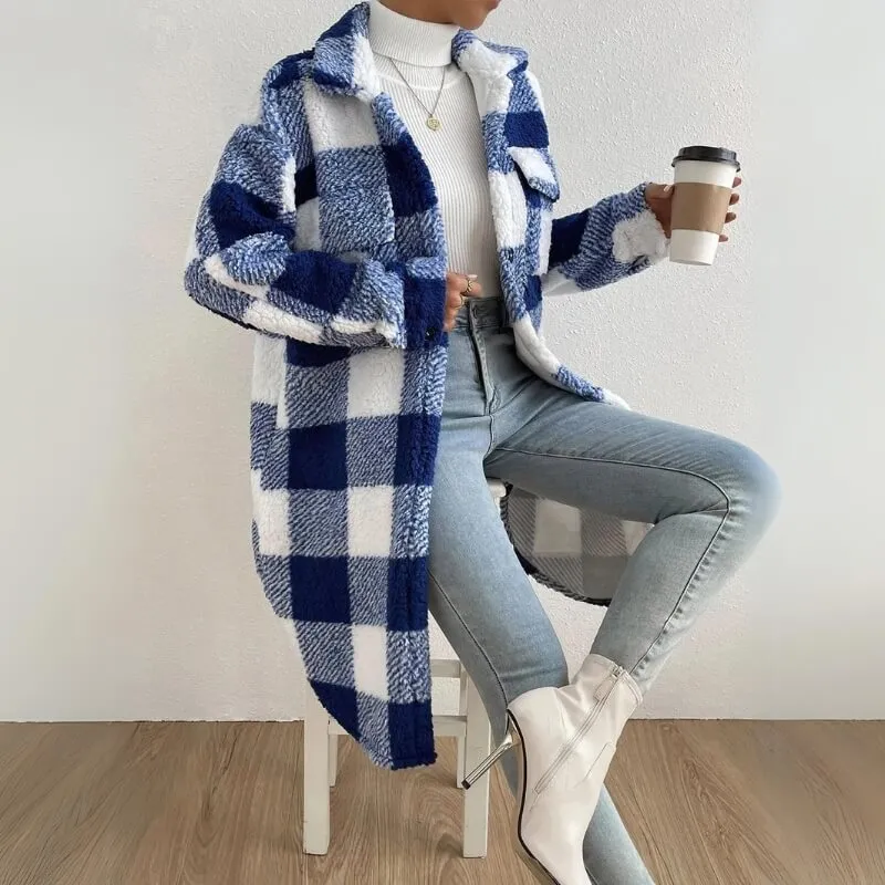 Snuggly Checkered Coat