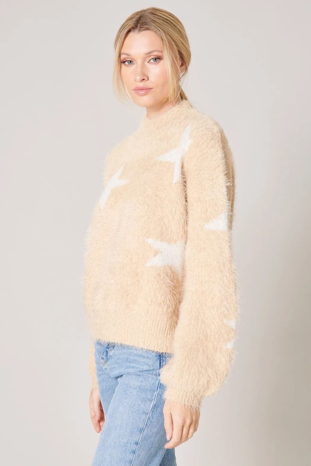Starry Eyed Eyelash Sweater