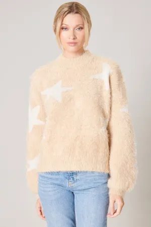 Starry Eyed Eyelash Sweater