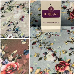 Summer floral lightweight Cotton Lawn dress Fabric Sold per Metre M1828