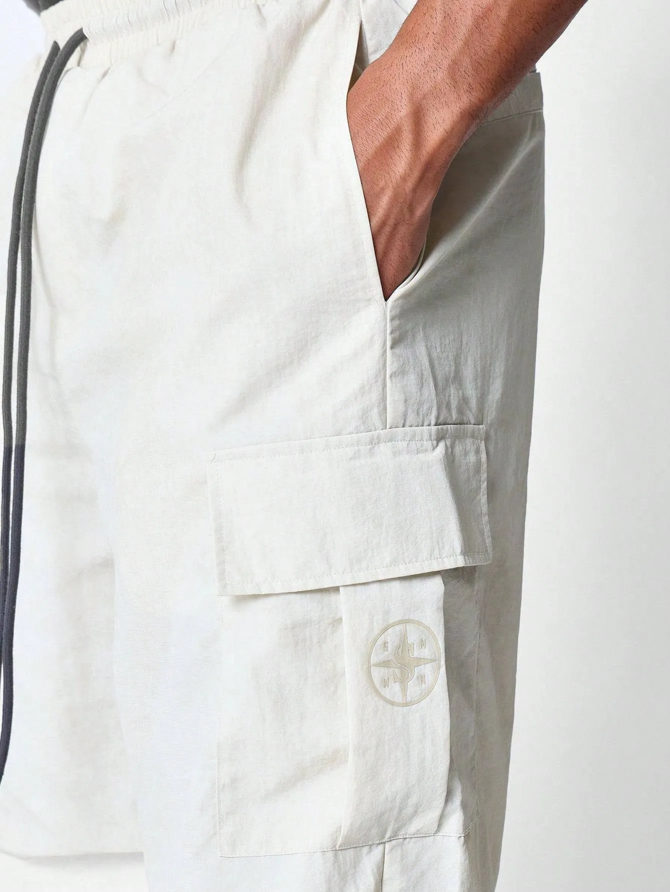 SUMWON Loose Fit Cargo Pant With Drawcords