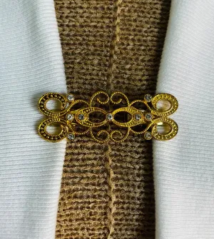 Sweater Clips For Cardigan Clip Gold Sweater Clip Cinch Clip Dress Clip Fastener Kimono Clasp Birthday Gift for Mom Gift for Her by Fabulici