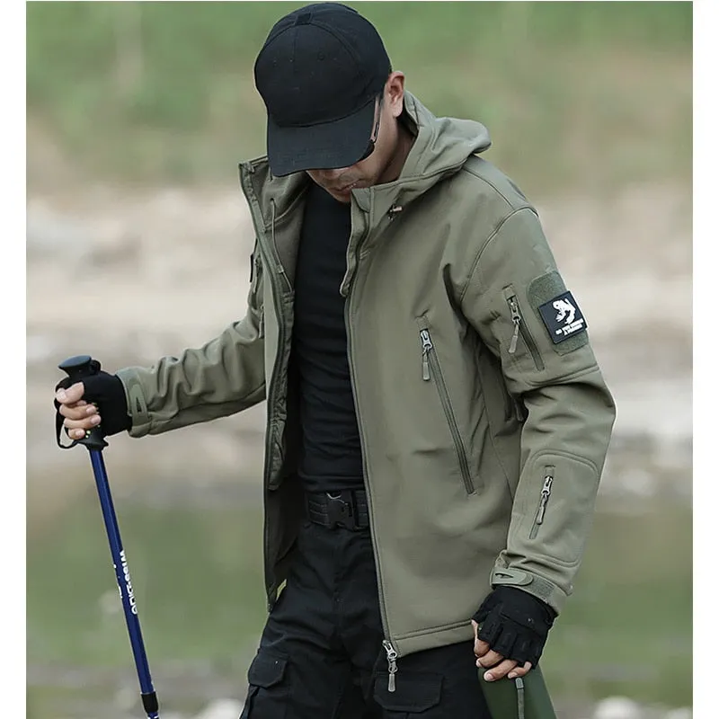 Tactical Waterproof Jacket Men Shark Skin Soft Shell Military Camoufalge Coat Hunting Fishing Outwear