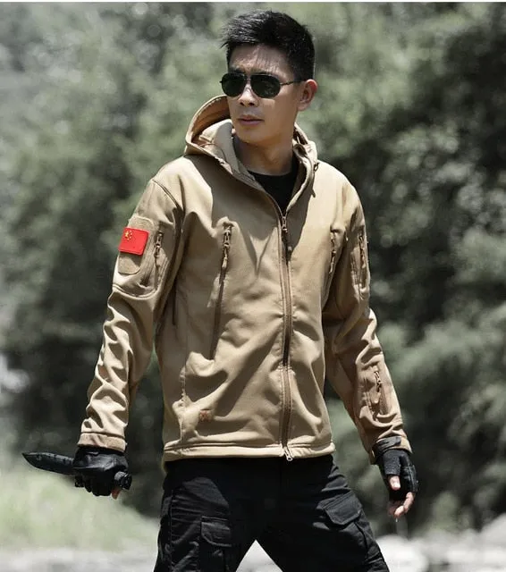 Tactical Waterproof Jacket Men Shark Skin Soft Shell Military Camoufalge Coat Hunting Fishing Outwear