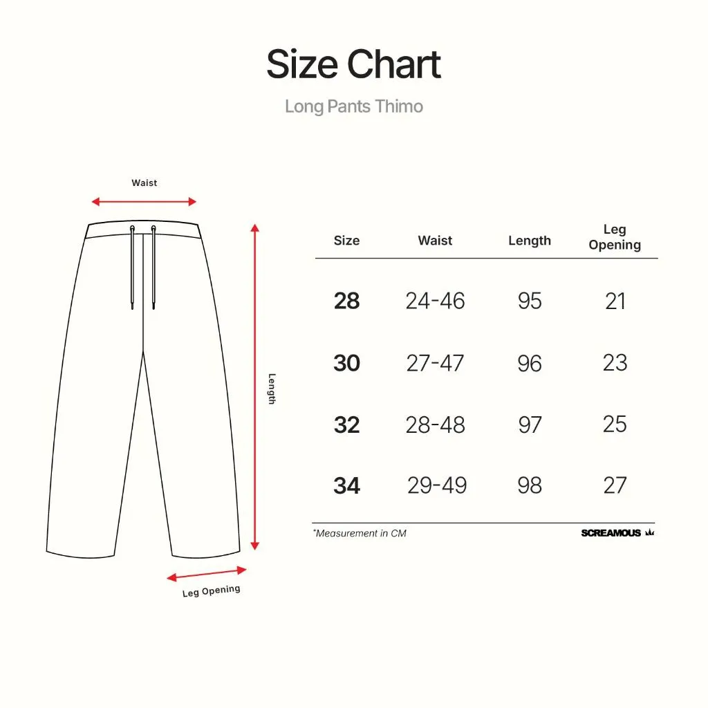 Track Pants Parachute THIMO BLACK Loose Fit