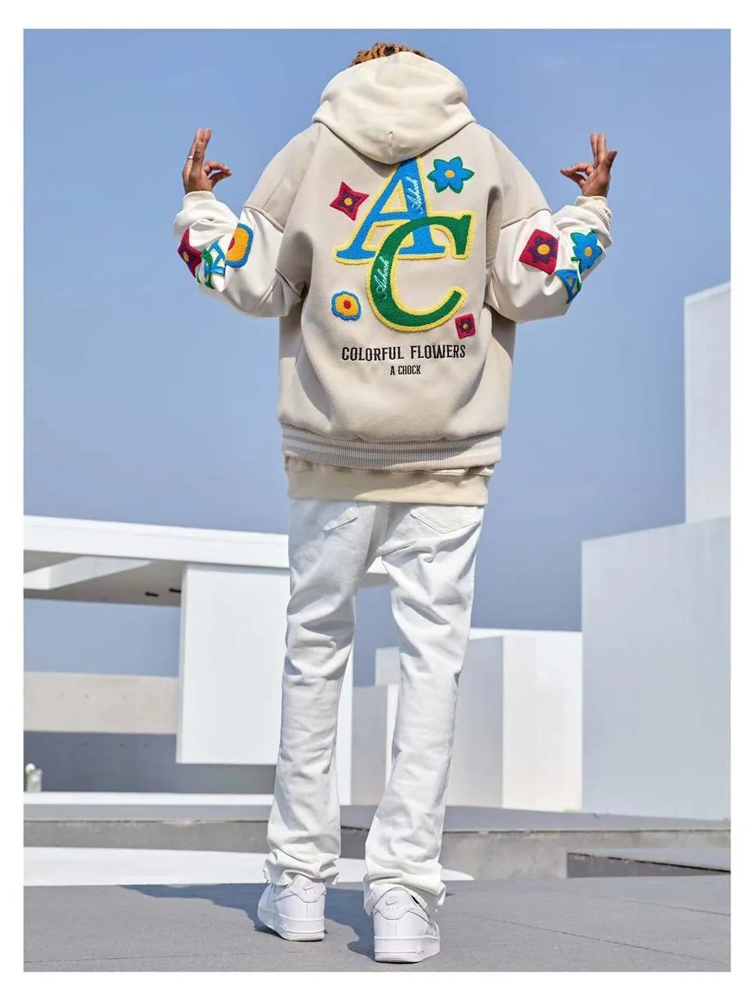 United Flower Embroidered Jacket