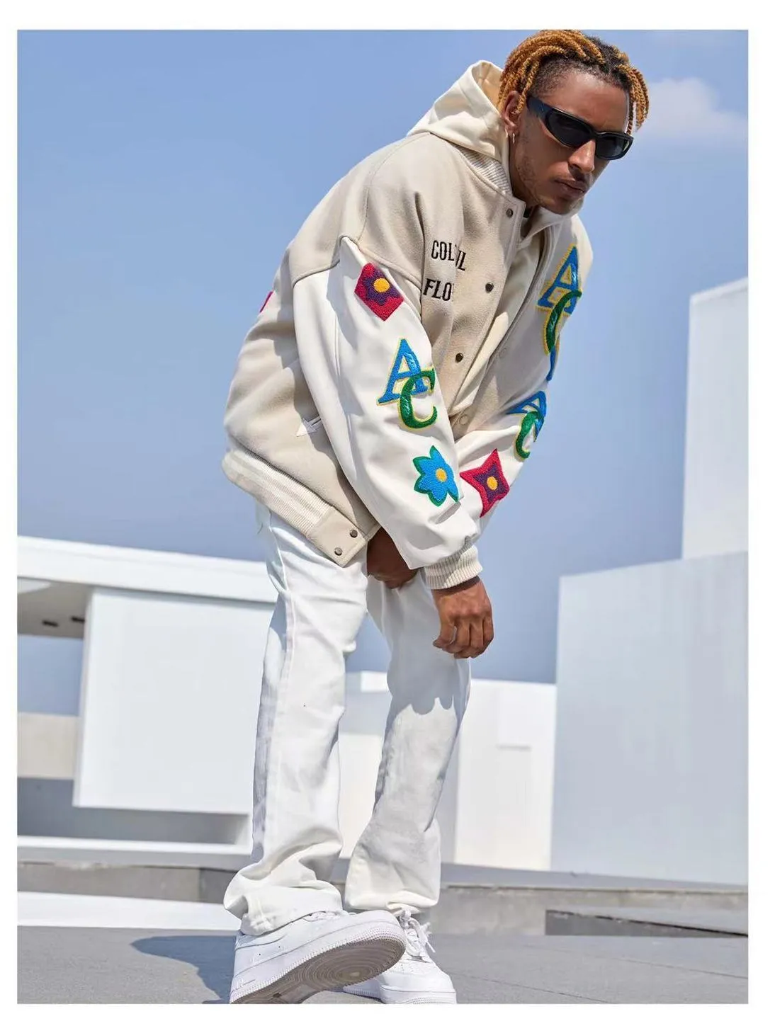 United Flower Embroidered Jacket