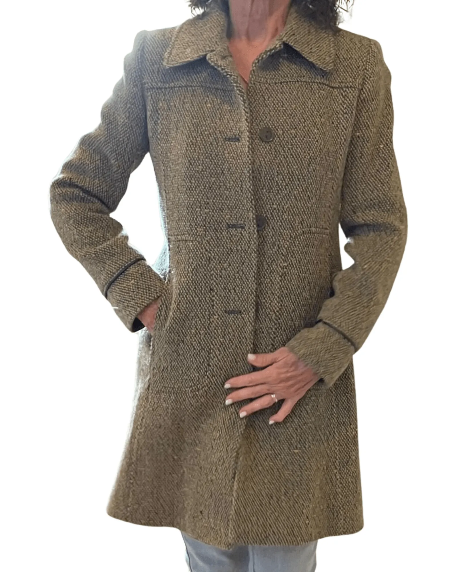 Via Spiga Wool Tweed Coat