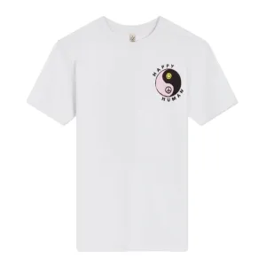 White HAPPY HUMAN TEE